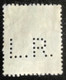 België - Belgique - C10/51 - (°)used - 1935 - Perfins - LR - Michel 422 - Kleine Staatswapen - 1934-51