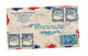 Lettre Flamme  Cachet Sur Carte Avion Bolivar Flamme Nanterre - Venezuela