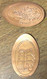 84 GORDES 2 PIÈCES ÉCRASÉES ELONGATED COIN TOURISTIQUE MEDALS TOKENS PIÈCE MONNAIE 5 CENT PENNY - Souvenir-Medaille (elongated Coins)