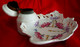 Delcampe - FIN XIX° S. ENCRIER EN PORCELAINE Décor Floral , Fleurs , Repose Plume VICTORIAN PORCELAIN INKWELL - Inkwells