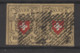 SUISSE : 1850 . N°15 . PAIRE OBL . MARGE COURTE - 1843-1852 Poste Federali E Cantonali