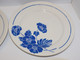 Delcampe - *6 ASSIETTES PLATES MOULIN DES LOUPS HAMAGE Modèle EDMOND FLEURS BLEUES   E - Orchies/Moulin Des Loups (FRA)