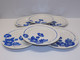 Delcampe - *6 ASSIETTES PLATES MOULIN DES LOUPS HAMAGE Modèle EDMOND FLEURS BLEUES   E - Orchies/Moulin Des Loups (FRA)