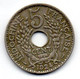 INDOCHINE FRANCAISE, 5 Centimes, Copper-Nickel, Year 1924, KM # 18 - Vietnam