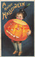 341713-Halloween, IAP No 978-4, Ellen Clapsaddle, Boy Holding Large JOL - Halloween
