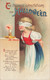 341735-Halloween, IAP No 1667-2, Clapsaddle, Blind Folded Girl Blowing Out A Candle - Halloween
