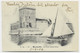 FRANCE BLANC 5C PAIRE CARTE MARSEILLE 1906 POUR LE DANEMARK - 1900-29 Blanc