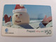 ST LUCIA   $ 50 ,- Stl-p4     SNOWMAN    PREPAID   MINT  CARD   ** 10488 ** - St. Lucia