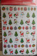 Sachet De 2 Planches Gommettes Autocollantes Repositionnables Sapins Père Noël Bonhomme De Neige - Scrapbooking