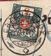 TAXIERUNG WEGEN GESTICKTER POSTKARTE ! ZNr 125III NESSLAU SG >BAZENHEID 1917 Schweiz Portomarke (Ak Tellknabe - Strafportzegels