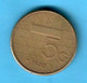 PAYS-BAS---5 Gulden De 1988---VOIR SCAN  (27) - Trade Coins