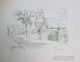 BORSBEKE    - LITHOGRAPHIE DE ARMAND HEINS - 37 X 26 CM  -  VILLAGE DE BORSBEKE     ==     2 AFBEELDINGEN - Herzele