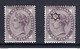 GRANDE BRETAGNE 1881: 2x Le Y&T 73 Neufs**, Variété "mèche Descendant Sur Le Front" Pour Le TP De Droite" - Unused Stamps