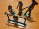 LOT INDIENS Figurines , 4 Pièces En Aluminium - Quiralu