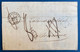 Lettre Non Timbrée 1858 Dateur Bruxelles Noir + Entrée : " Belg /5 / Valenciennes "  En Bleu + Taxe 4 Barée En 6 Puis 8 - Other & Unclassified