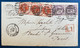 Grande Bretagne Lettre Levée Exceptionnelle 1887 London N°73+91 Obl Killer WC/9, L1 + Ligne Calais A Paris - Lettres & Documents