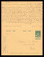 297/37 -- Entier Postal No 51 - Double Avec REPONSE Utilisé GENT 5 X 1914 Pour La Ville (Derniers Jours De GAND Libre) - Cartoline 1909-1934