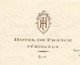 Courrier , En Tête HOTEL DE FRANCE , PERIGUEUX , 1934, 3 Scans, Frais Fr 1.75 E - Ohne Zuordnung