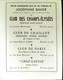 Flyer Ancien Photo De Joséphine Baker Rentrée Club Des Champs Elysées - Other & Unclassified