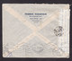 Turkey: Cover To Switzerland, 1945, 2 Stamps, Via Egypt & Portugal, Egyptian Censor Label, War (minor Damage, Fold) - Covers & Documents