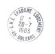 PARIS CHEQUES CCP Centre 7 Lettre Recommandée Franchise Ob 1983 Etiquette Reco Rose Dos CNE Epargne Logement 45 Orléans - 1961-....