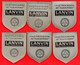 -- CHOCOLAT LANVIN / COLLECTION Des BLASONS Des VILLES FRANCAISE / LOT De SIX BLASONS DIFFERENTS -- - Chocolat