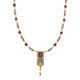 Neuf - Collier Créateur Michal Golan Plaqué Or Grenats Perles D'eau Douce Victorian Collection 2022 - Necklaces/Chains
