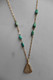 Delcampe - Neuf - Collier Plaqué Or Michael Michaud Coquillage Et Turquoises - Cracked Conch Gold Plated Necklace - Kettingen