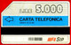 G P 132 C&C 2059 SCHEDA TELEFONICA USATA TURISTICA LOMBARDIA BERGAMO 5.000 L TEP 2^A QUALITÀ  PICCOLA PIEGA - Publiques Précurseurs