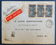 Dahomey Lettre Recommandée Avion Publicitaire Sur La Quinine 1936 N°95 X3 Oblitérés Dateur De Porto Novo Pour Paris TTB - Cartas & Documentos