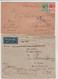 MALAYSIA  LOT 2 CENSORS  COVERS 1941 From  PENANG To  INDIA  Réf R74 - Penang