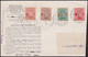 Belgie   .    OBP   .     150/153 Op Briefkaart  (2 Scans)    .    O   .    Gebruikt   .   /    .   Oblitéré - 1918 Croce Rossa