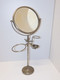 Delcampe - *ANCIENNE GLACE BARBIERE PIED METAL Chromé Supports Accessoires Vides Miroir     E - Miroirs