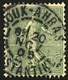 YT 130 Cachet De Souk-Ahras Constantine (Algérie) 20.11.1905 Semeuse 15c Vert-gris France – 3bleu - 1903-60 Sower - Ligned