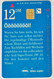 GERMANY Phone Card Telefonkarte Deutsche Telkom1997 12DM 1000000 Have Been Issued - Otros & Sin Clasificación