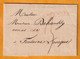 1820 - Marque Postale BRUSSEL Sur Lettre Pliée Vers FONTAINE L'EVEQUE, Hainaut - Taxe 3 - 1815-1830 (Periodo Holandes)