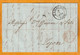 1850 - Lettre + Imprimé Pliés De HAMBURG Vers LYON, France - Entrée Par STRASBOURG - Taxe 6 - Cad Arrivée - Hamburg