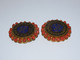 Delcampe - *BELLES BOUCLES De CAPE Tour Perles CORAIL EMAUX CALLIGRAPHIE ORIENTALE BIJOU   E - Other & Unclassified