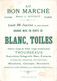 Chromo Au Bon Marché - Peau D'ane - Publicité Vente De Blanc Toiles Trousseaux Linges - Lithographie Parisienne - Au Bon Marché