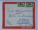 BB12 MAROC BELLE LETTRE  1932 PAR AVION RABAT A ARRAS FRANCE+PAIRE DE TP+ AFFRANC. INTERESSANT - Poste Aérienne