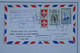BB12 FRANCE BELLE LETTRE  1960 1ER VOL  PARIS POLYNESIE VIA L. A  USA POUR PAPEETE+AFFRANCH. PLAISANT - 1927-1959 Lettres & Documents