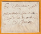 1791  - Marque Postale TURCOIN Tourcoing Sur Lettre Pliée Avec Corresp De 2 P Vers AMIENS Amien - 1701-1800: Précurseurs XVIII