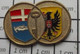 3122 Pin's Pins / Beau Et Rare / THEME : ADMINISTRATIONS / 2 BLASONS AVEC UNE CLEF PEUT ETRE DES CANTONS SUISSES - Administrations