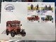 MACAU 1988 MEANS OF TRANSPORT FDC WITH COMPLETE SET OF STAMPS - Brieven En Documenten