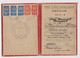 Bulgaria Bulgarie Bulgarije 1955 High School Diploma With Rare Fiscal Revenue Stamp Stamps, 3x4Lv. , 2x20Leva (ds597) - Timbres De Service