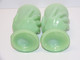 Delcampe - * 2 SUPERBES COQUETIERS PORTES PIQUES Ou Autre OPALINE VERTE PORTIEUX ?  E - Egg Cups