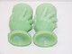 Delcampe - * 2 SUPERBES COQUETIERS PORTES PIQUES Ou Autre OPALINE VERTE PORTIEUX ?  E - Egg Cups