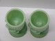 Delcampe - * 2 SUPERBES COQUETIERS PORTES PIQUES Ou Autre OPALINE VERTE PORTIEUX ?  E - Egg Cups