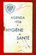 1936 - Mini Calendrier-agenda HYGIENE ET SANTE - Edité Par CFP - 6,5 X 12 Cm - - Autres & Non Classés