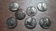 LOT DE 7 MEDAILLONS THEME EGYPTE +/- 20MM 2GR - Professionnels / De Société